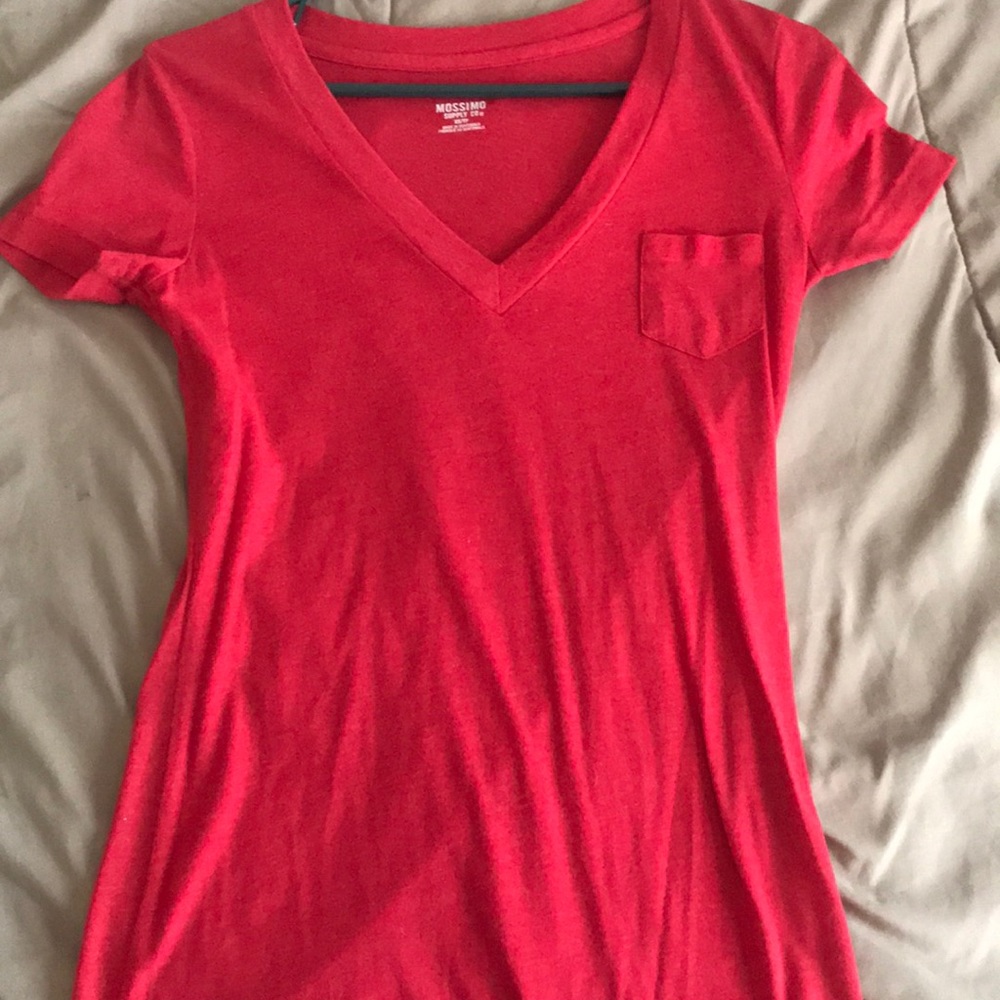 Red V neck!